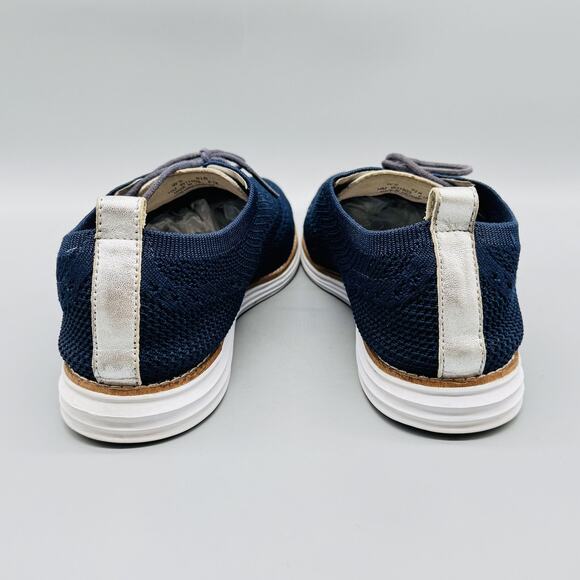 Cole Haan Shoes Womens 9.5 Blue Stitchlite Knit Wingtip Oxford Grand OS Sneakers - Picture 8 of 13